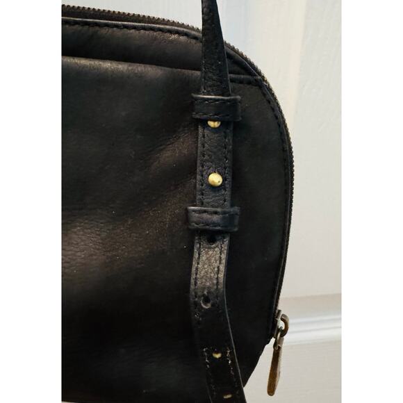 Hobo Womens Nash Black Soft Leather Crossbody Bag with Tassel - Picture 7 of 13